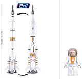 Saturn Space Rocket / Long March Rocket Building Brick Kit (167pcs)