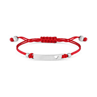 Engravable Cutout Heart Friendship Curved Bar Bracelet
