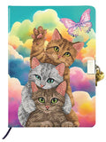 Crystal Art® Secret Diary Kit – Kitten Clouds