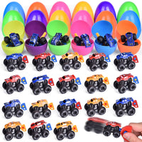 18pcs Vehicles with Easter Eggs Party Favors