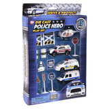 15Pc Diecast Police Play Set
