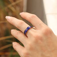 18k Gold PVD Coated Mood Band With Stars And Moons Stainless