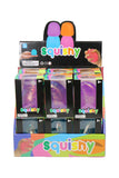 Tear Drop Glittery  Squishy w/ Stand