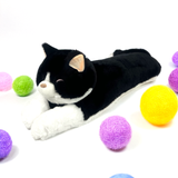 Tuxedo Cat Plush Sleeping Pillow. X-Large