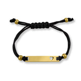 Engravable Cutout Heart Friendship Curved Bar Bracelet