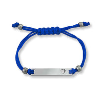 Engravable Cutout Heart Friendship Curved Bar Bracelet