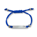 Engravable Cutout Heart Friendship Curved Bar Bracelet