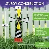 21” Lighthouse garden spinner