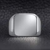 Stainless Steel Polished Blank Signet Ring