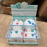 JUMBO White Dice Squishy 4pc | A105