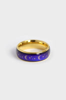 18k Gold PVD Coated Mood Band With Stars And Moons Stainless