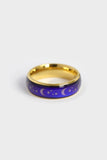18k Gold PVD Coated Mood Band With Stars And Moons Stainless