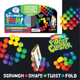 So Much Fun Shapeable Fidget Cluster Toy Assortment- 12/Pack