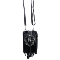 Western Fringe Women's Crossbody Phone Wallet