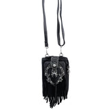 Western Fringe Women's Crossbody Phone Wallet
