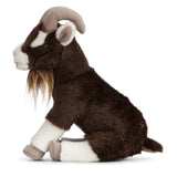 Living Nature Brown Goat Plush Stuffed Animal Toy