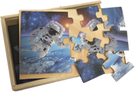 NASA 4-in-1 Wood Space 12pc Jigsaw Puzzle Set