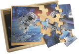 NASA 4-in-1 Wood Space 12pc Jigsaw Puzzle Set