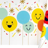 Disposable Table cloth – Rectangular Smiley Balloon Border