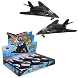 8" Die-Cast Pull Back F-117 Nighthawk   6pcs/Display