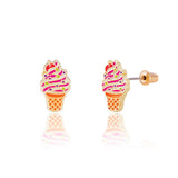 Soft Serve Swirl Cutie Stud Earrings