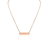 Blank Polished Bar Stainless Steel Necklace: Rainbow