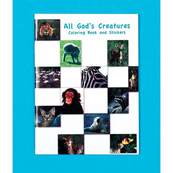 🍗All God's Creatures Coloring Book and Stickers