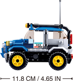 Car Club-Off-Road Building Brick Kit, Blue (146 Pcs)