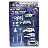 15Pc Diecast Police Play Set