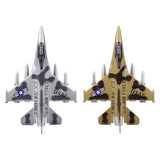 7" F-16 Diecast Jet 6Pc/Display