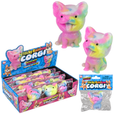 2.75" STICKY RAINBOW CORGI