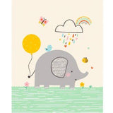 Extra Large Ivory Yellow Baby Shower Gift Bag