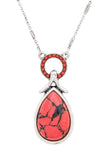 Genuine Stone Pendant Necklace Set
