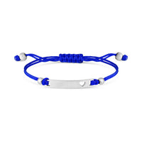 Engravable Cutout Heart Friendship Curved Bar Bracelet
