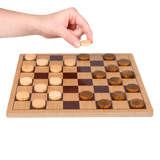 10" WOODEN CHECKERS