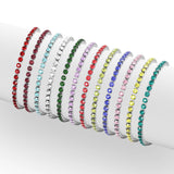 Stainless Steel Birthstone Tennis Bracelet