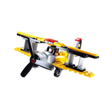 Aviation Biplane Building Brick Kit (120 pcs)