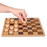10" WOODEN CHECKERS