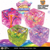 Fun Doh Squishy Charm Cube Fidget Toy Variety - 12/Display