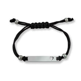 Engravable Cutout Heart Friendship Curved Bar Bracelet