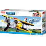 Aviation Biplane Building Brick Kit (120 pcs)