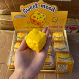 Crackling Crunchy Square Cheese Squishy | A148