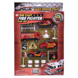 15PC DIE-CAST FIRE FIGHTER PLAY SET