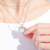 18K Gold PVD Stainless Steel Heart Locket with Stones