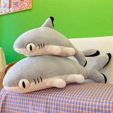 Extra Long Animal Plush Toy 4.5ft Body Pillow - Shark Kitten