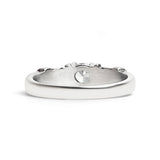 CZ Center With Decorative Accents Stainless Steel Ring