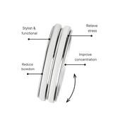 Highly Polished Stainless Steel Grooved Spinner Center Ring