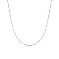 Stainless Steel Crimped Oval Chain Necklace