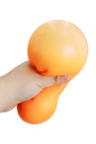BIG 5 Inch Orange Pumpkin Fluffy Slime Filled TPR Squishy