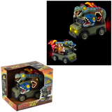 (T) DINOSAUR SCHOOL BUS WITH LIGHTS AND SOUND
